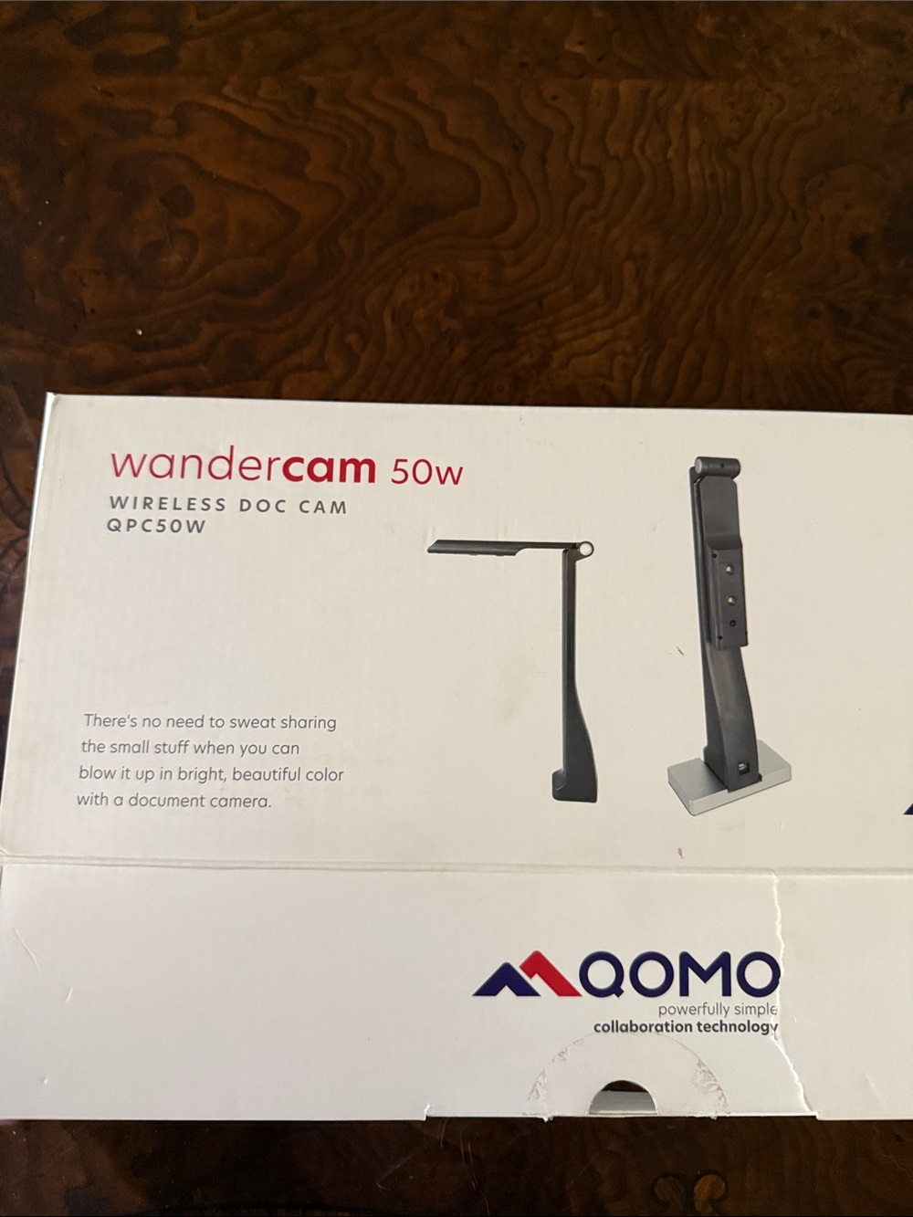 QOMO Foldable USB Document Camera in Black